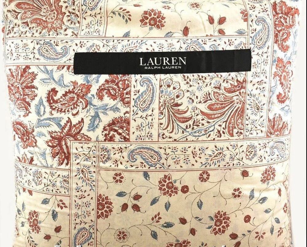 Ralph Lauren Home Katie FULL / QUEEN Comforter & Shams Set Cream Multi